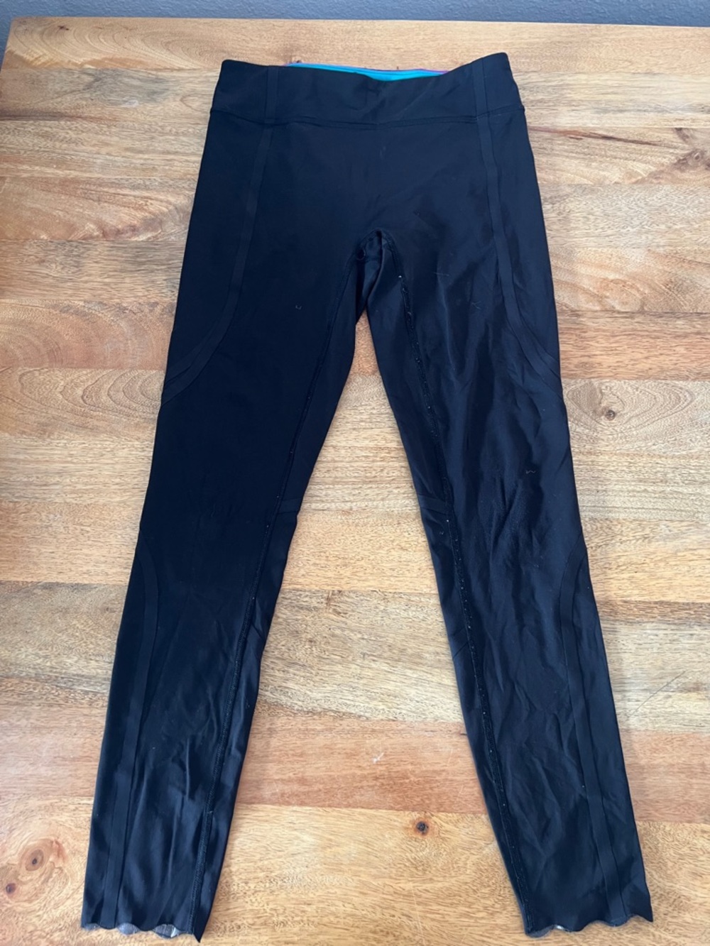 IVIVVA (Lululemon for kids) Girls Sz 12 Black Leggings